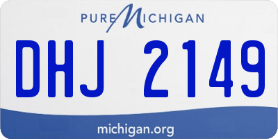 MI license plate DHJ2149