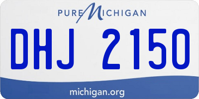 MI license plate DHJ2150