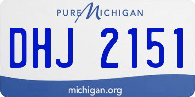 MI license plate DHJ2151