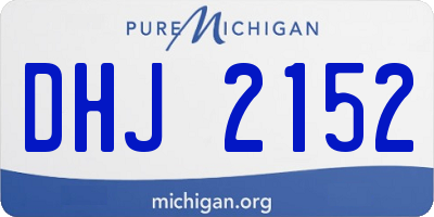 MI license plate DHJ2152
