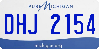 MI license plate DHJ2154