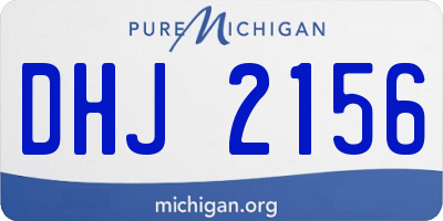 MI license plate DHJ2156