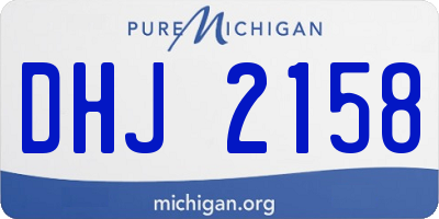 MI license plate DHJ2158