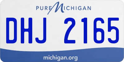 MI license plate DHJ2165