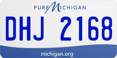 MI license plate DHJ2168