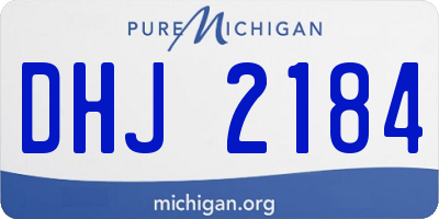 MI license plate DHJ2184