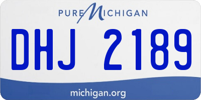 MI license plate DHJ2189