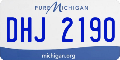 MI license plate DHJ2190