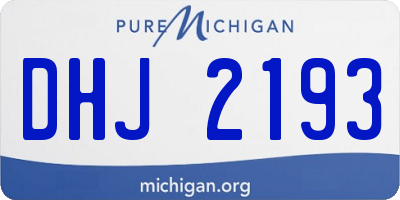 MI license plate DHJ2193
