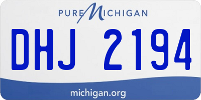 MI license plate DHJ2194