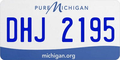 MI license plate DHJ2195