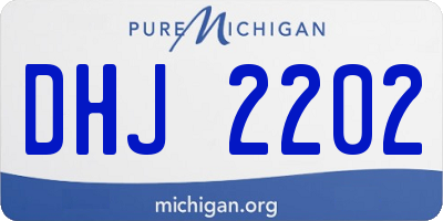 MI license plate DHJ2202