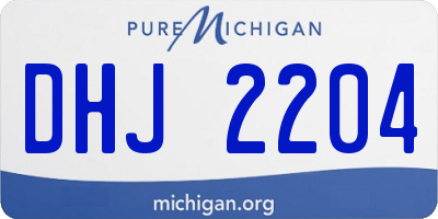 MI license plate DHJ2204