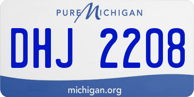 MI license plate DHJ2208