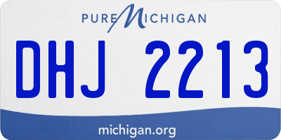 MI license plate DHJ2213