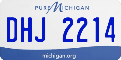 MI license plate DHJ2214