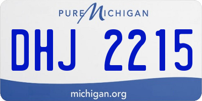 MI license plate DHJ2215