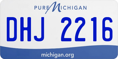MI license plate DHJ2216