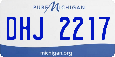 MI license plate DHJ2217