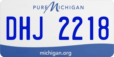 MI license plate DHJ2218