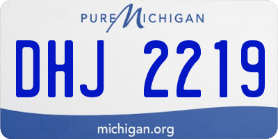 MI license plate DHJ2219