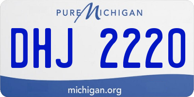 MI license plate DHJ2220