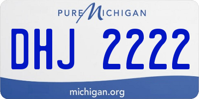 MI license plate DHJ2222