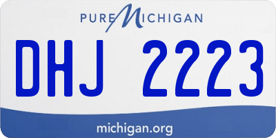 MI license plate DHJ2223