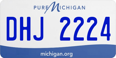 MI license plate DHJ2224