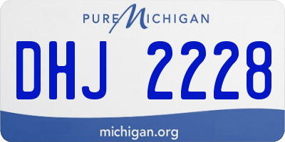 MI license plate DHJ2228