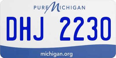MI license plate DHJ2230