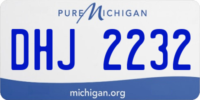 MI license plate DHJ2232