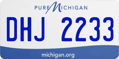 MI license plate DHJ2233