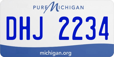 MI license plate DHJ2234