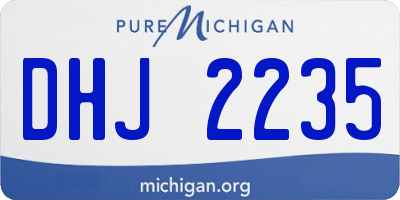 MI license plate DHJ2235