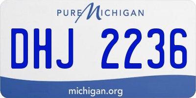 MI license plate DHJ2236