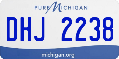 MI license plate DHJ2238
