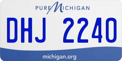 MI license plate DHJ2240