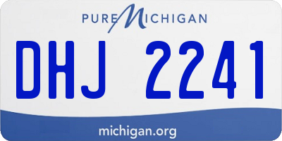 MI license plate DHJ2241