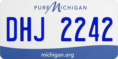 MI license plate DHJ2242