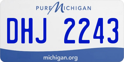 MI license plate DHJ2243