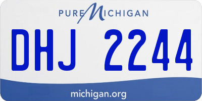 MI license plate DHJ2244