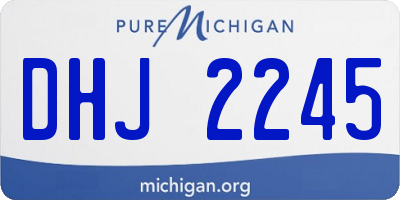 MI license plate DHJ2245