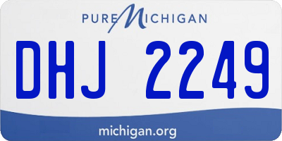 MI license plate DHJ2249