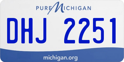 MI license plate DHJ2251