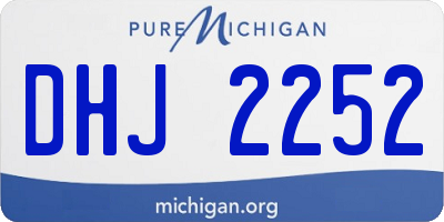 MI license plate DHJ2252
