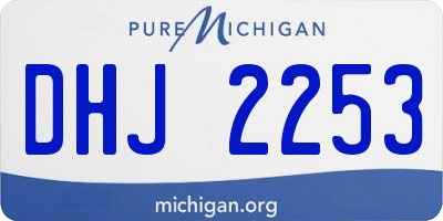 MI license plate DHJ2253
