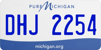 MI license plate DHJ2254