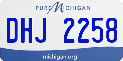 MI license plate DHJ2258