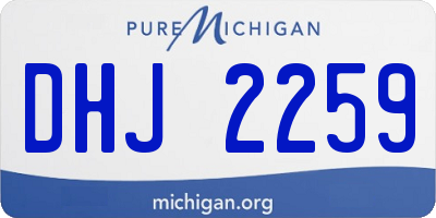 MI license plate DHJ2259